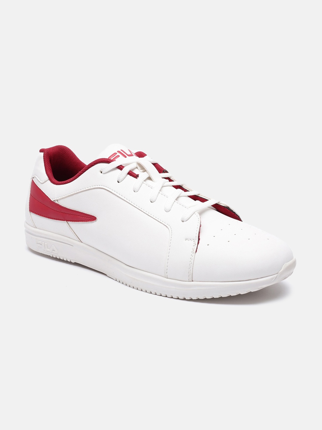 

FILA Men White Solid Regular Sneakers