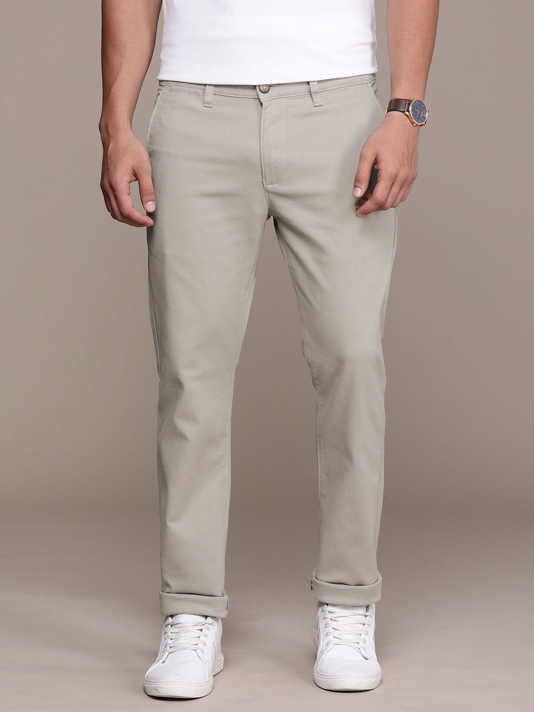 

Nautica Men Slim Fit Chinos, Grey