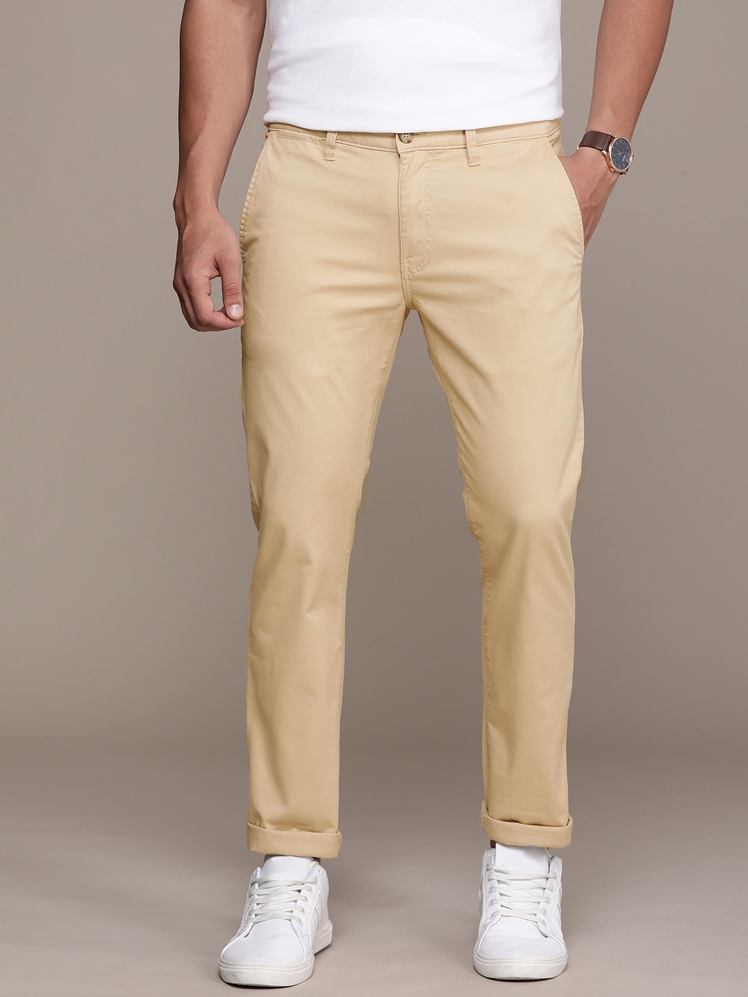 

Nautica Men Slim Fit Chinos, Beige