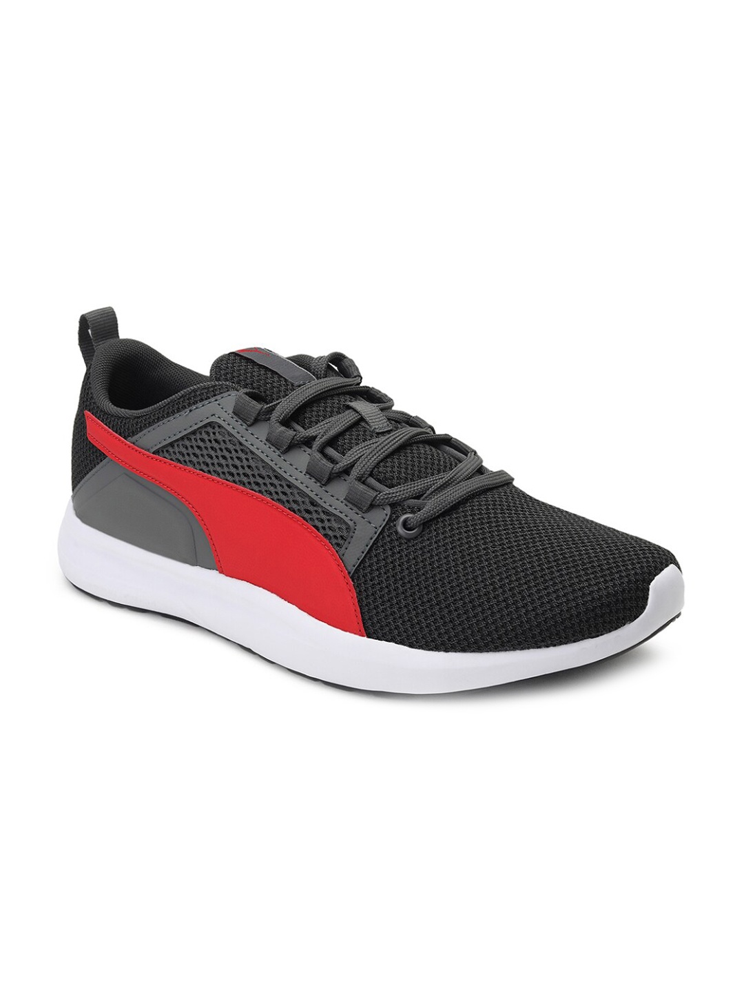 

Puma Men Black & Red Colourblocked Sneakers