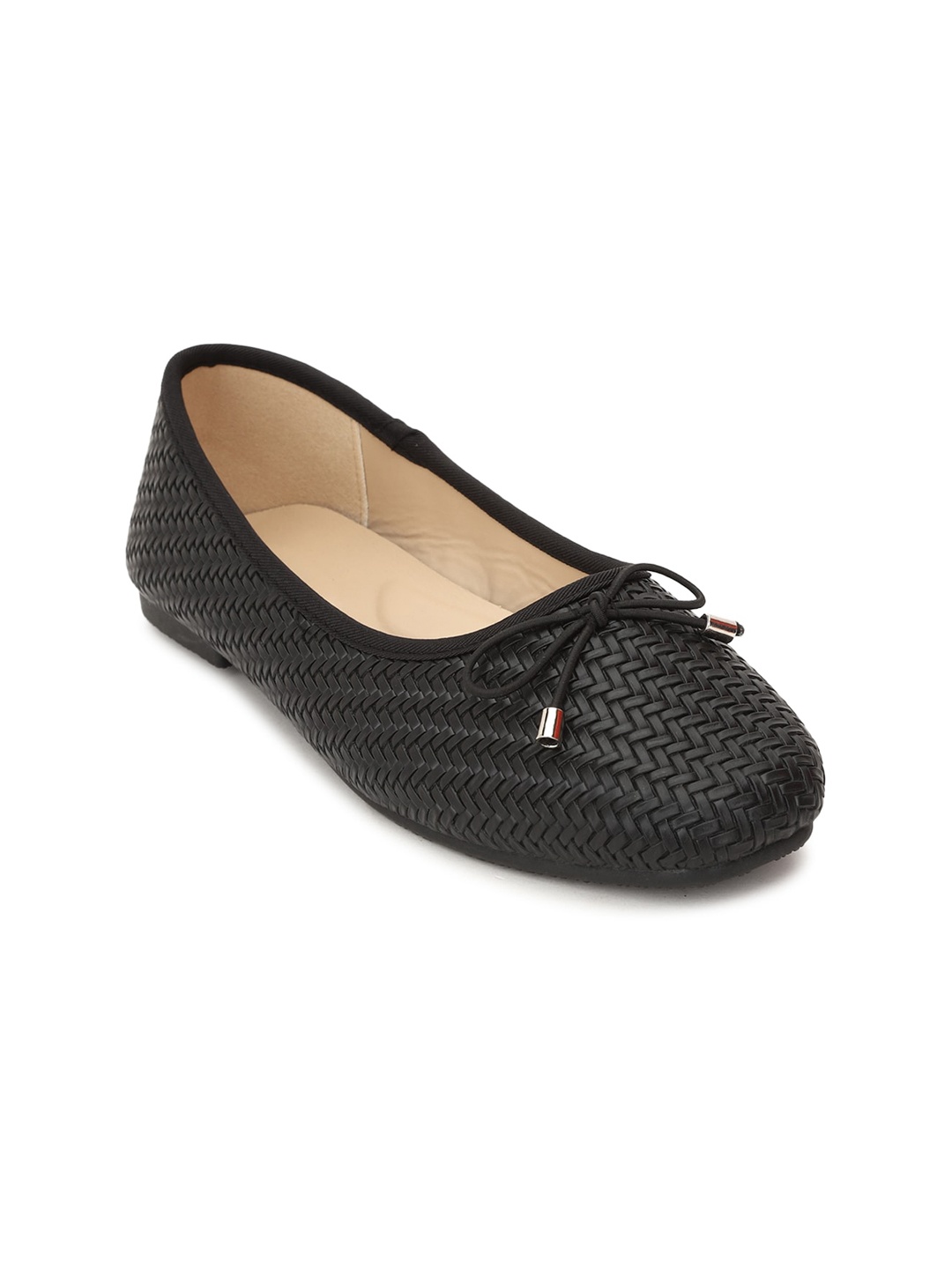 

Van Heusen Woman Women Black Textured Ballerinas Flats