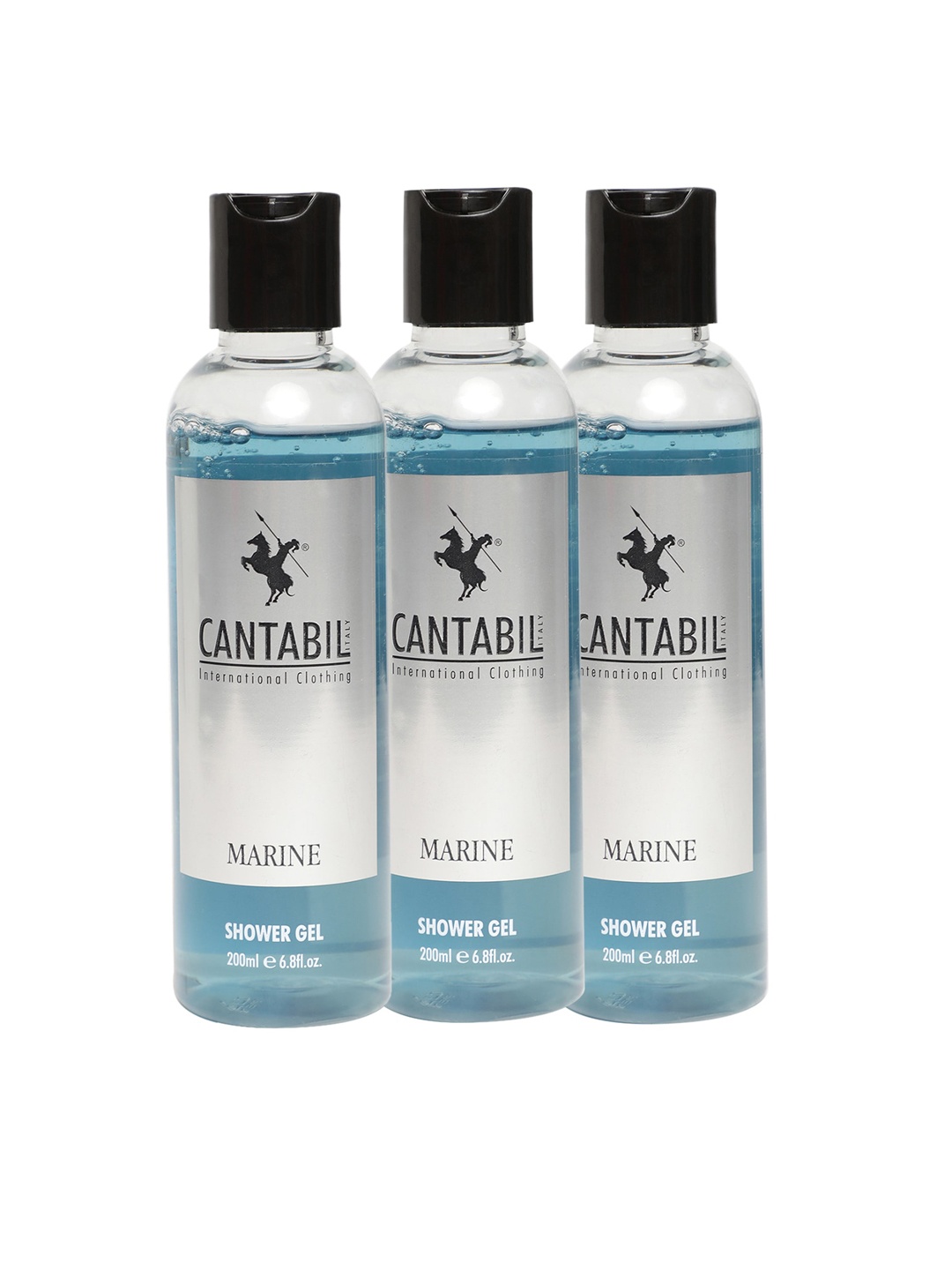 

Cantabil Set of 3 Marine Shower Gels - 200 ml Each, Blue