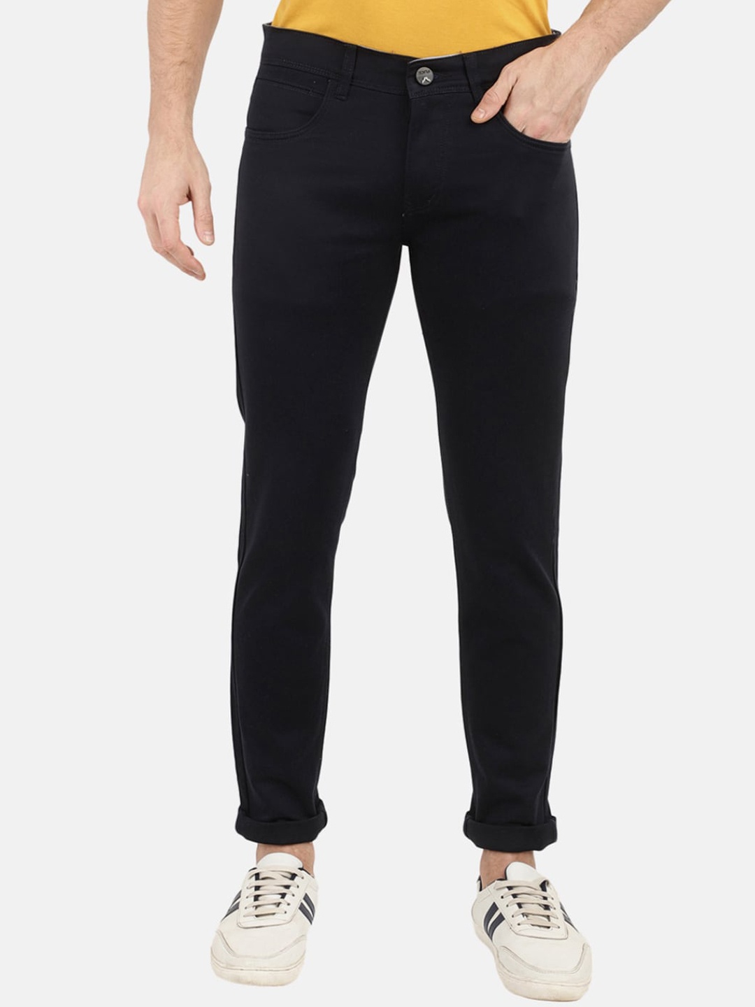 

V-Mart Men Blue Slim Fit Easy Wash Chinos Trousers