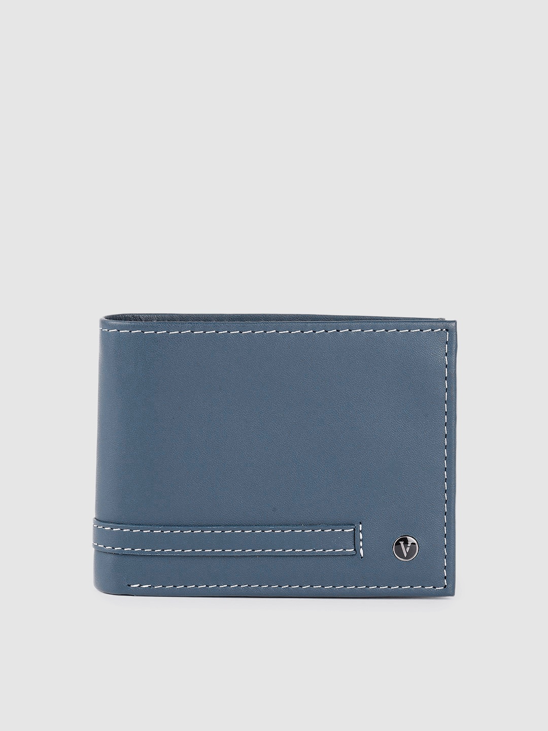 

Van Heusen Men Blue Leather Two Fold Wallet