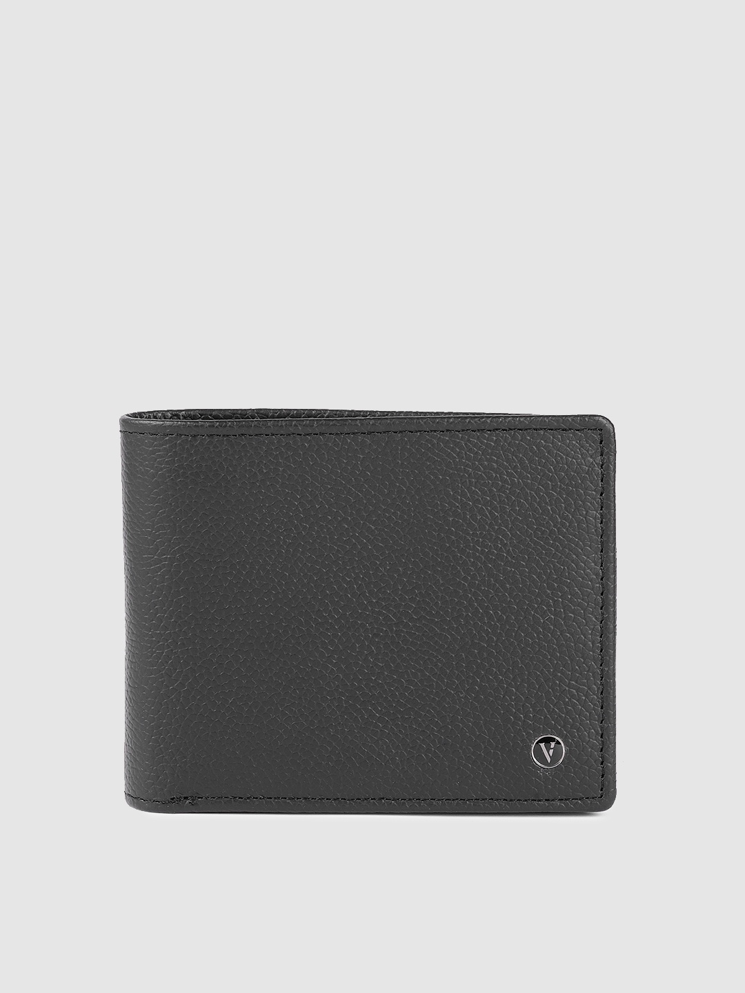 

Van Heusen Men Brown Solid Leather Two Fold Wallet