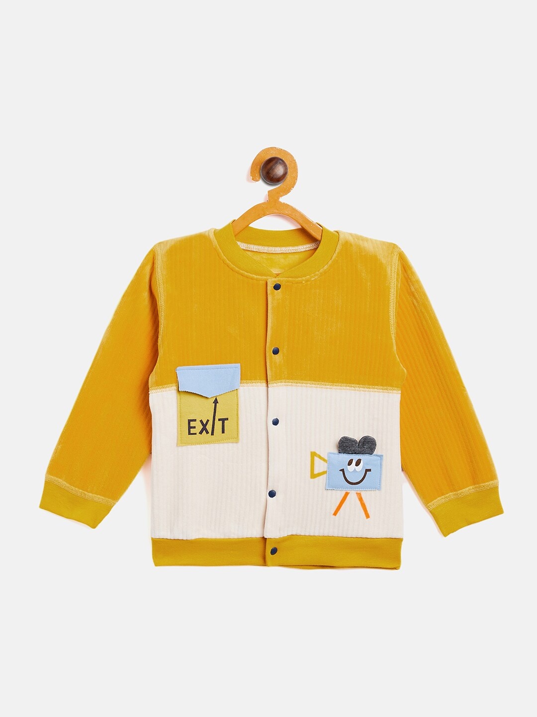 

Camey Unisex Kids Mustard Colourblocked Sweatshirt
