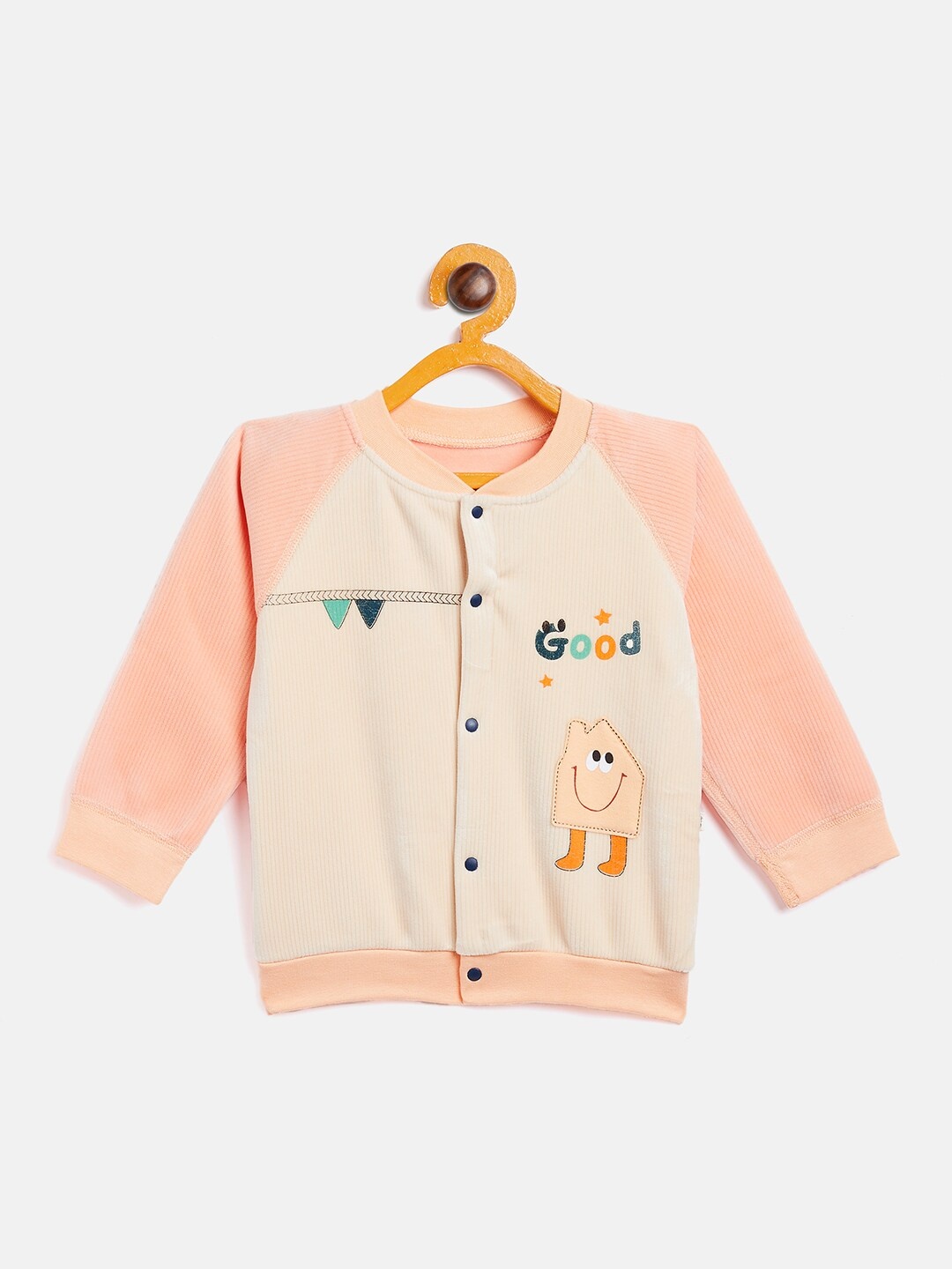

Camey Unisex Kids Peach-Coloured Printed Sweatshirt