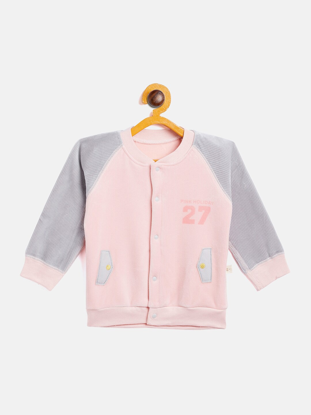 

Camey Kids Pink Colourblocked Sweatshirt