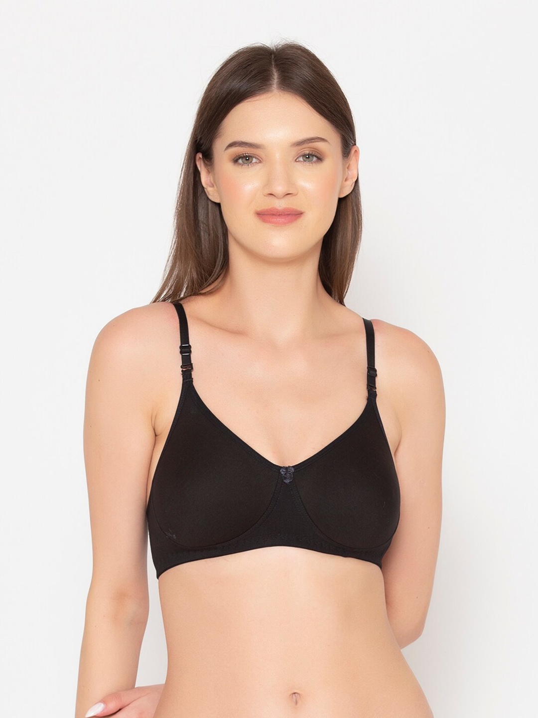

GROVERSONS Paris Beauty Full Coverage Wireless Seamless Every Day T-Shirt Bra, Black