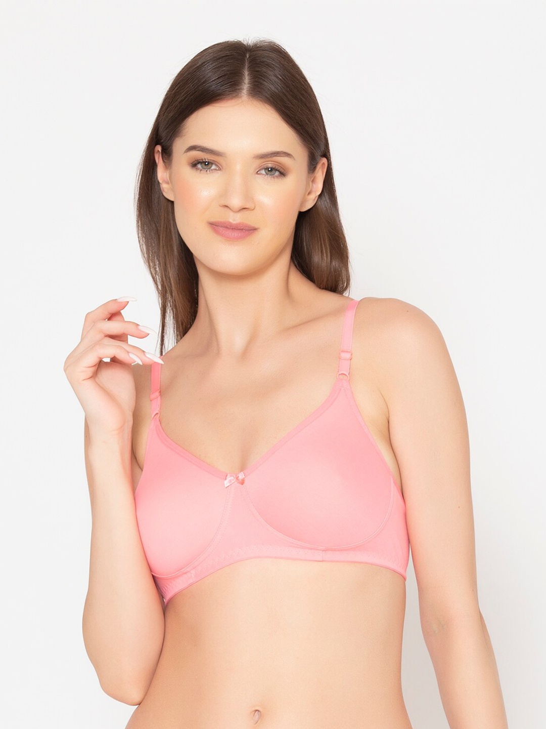 

GROVERSONS Paris Beauty Women Pink Non-Padded Full Coverage Wireless Seamless T-Shirt Bra