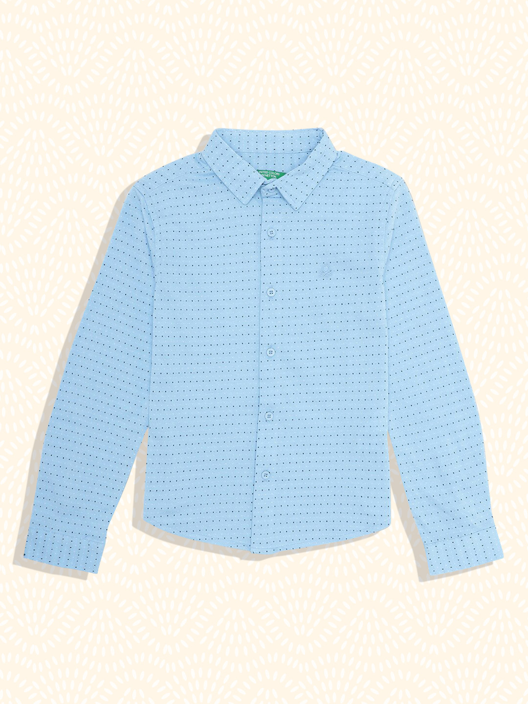 

United Colors of Benetton Boys Blue Printed Casual Shirt
