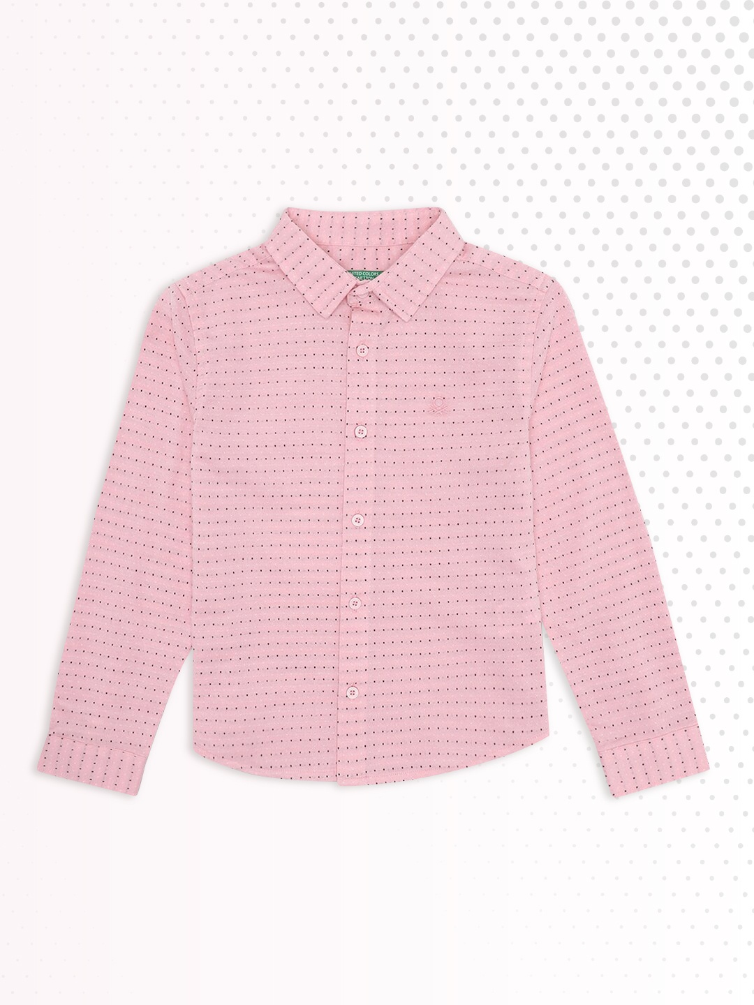 

United Colors of Benetton Boys Pink Printed Casual Shirt