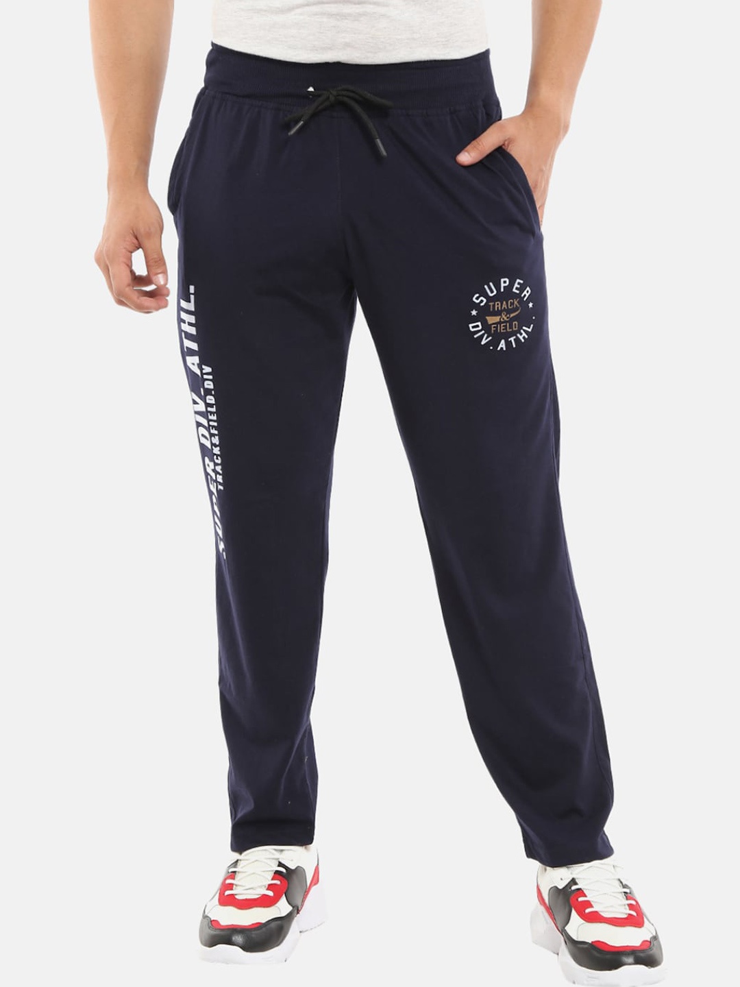 

V-Mart Men Navy Blue Track Pants