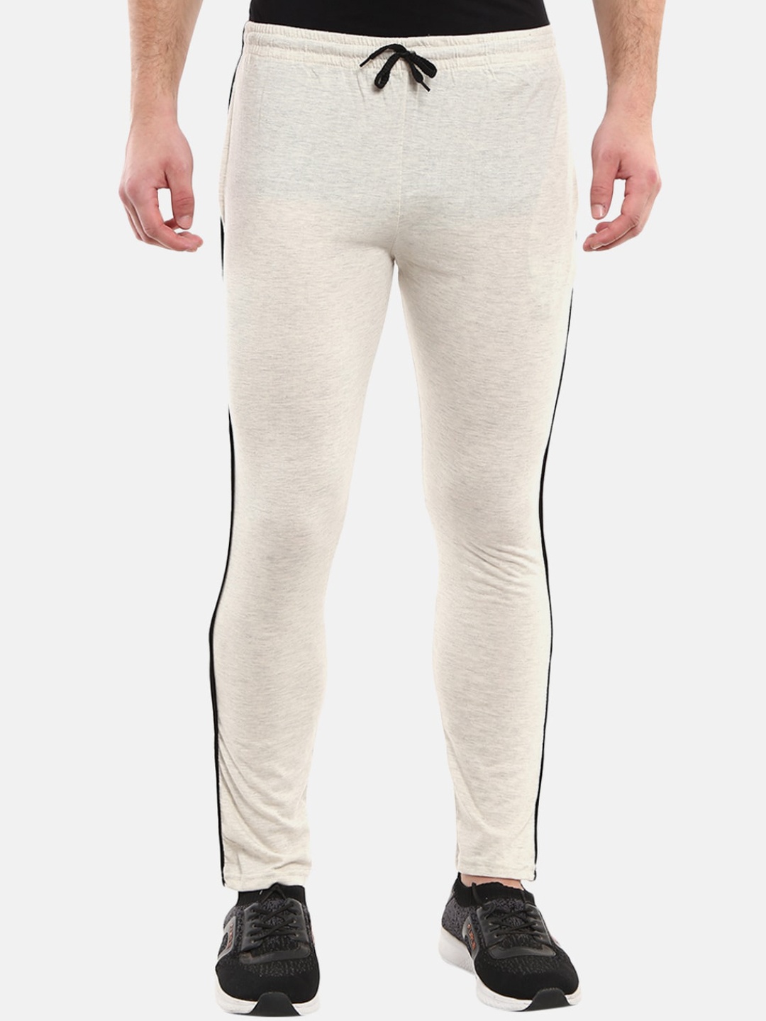 

V-Mart Men Beige Solid Cotton Regular Trackpants