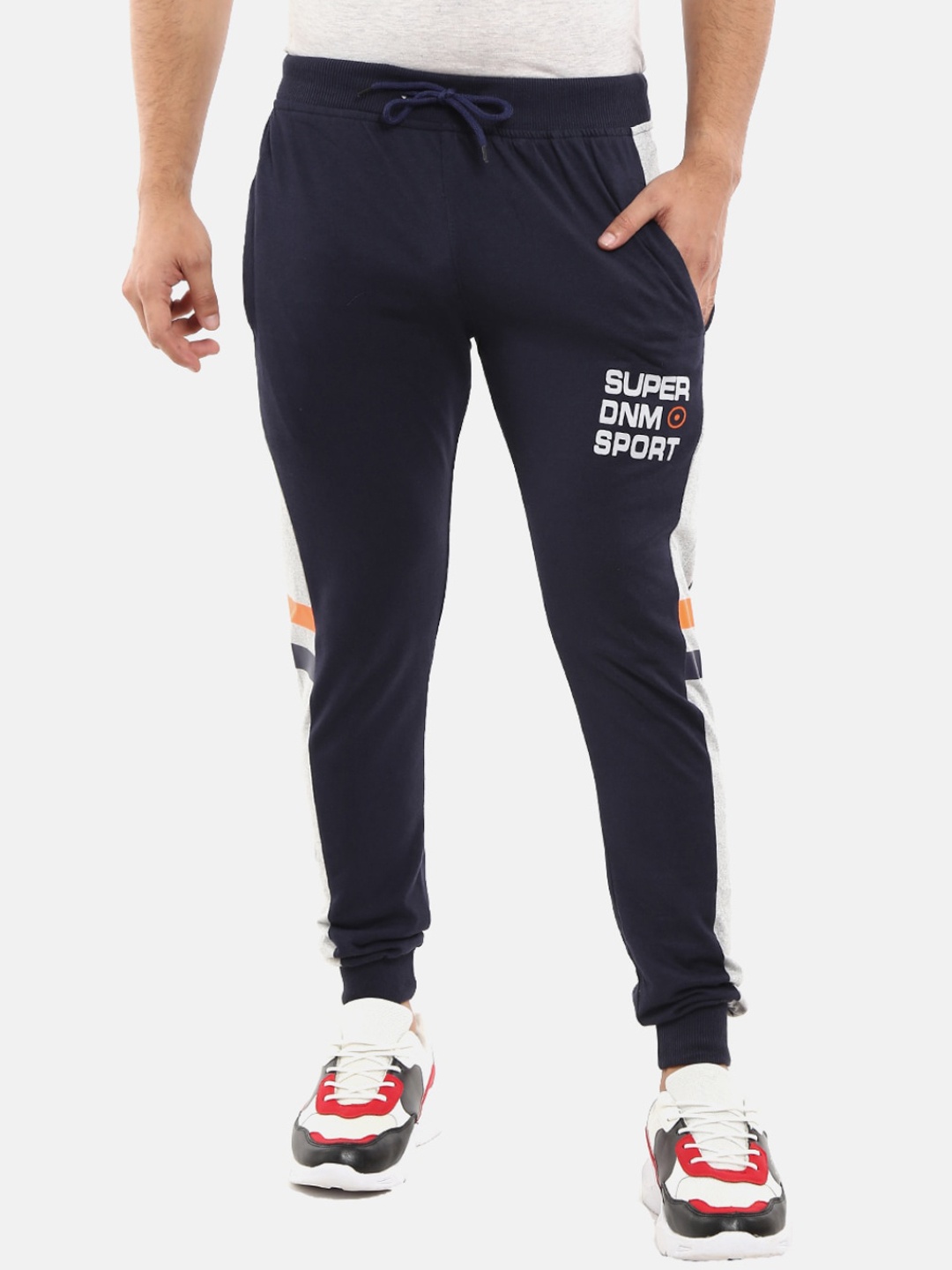 

V-Mart Men Navy Blue Regular Fit Track Pants