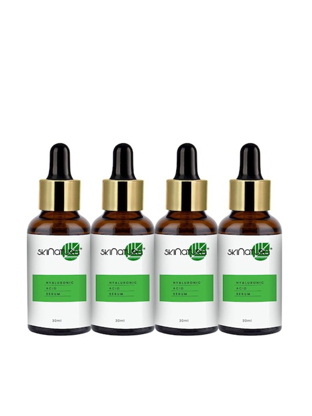 

Skinatura Set of 4 Anti-Ageing Hyaluronic Acid Face Serum - 30 ml Each, White