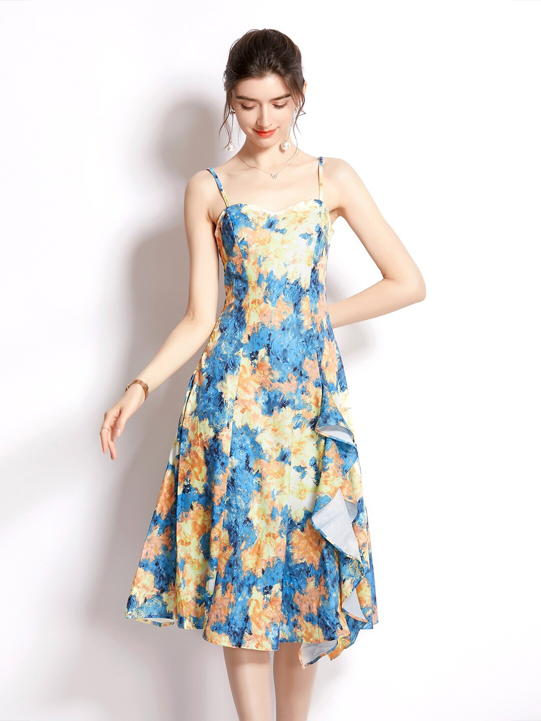 

JC Collection Women Blue Midi Dress