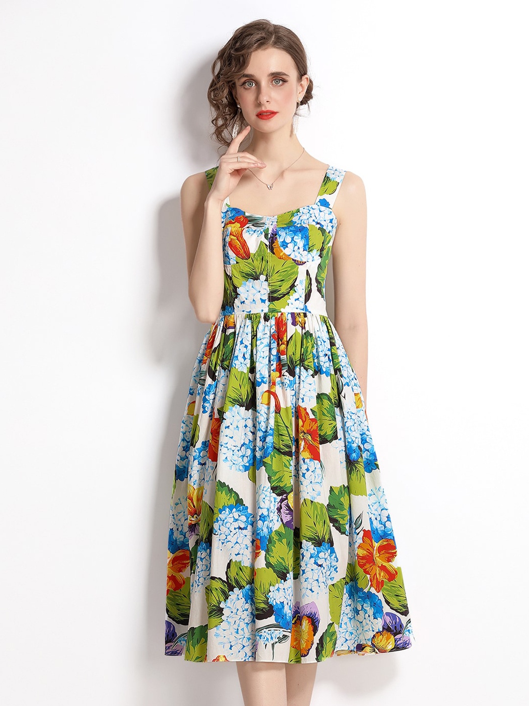 

JC Collection Multicoloured Floral Dress, Multi