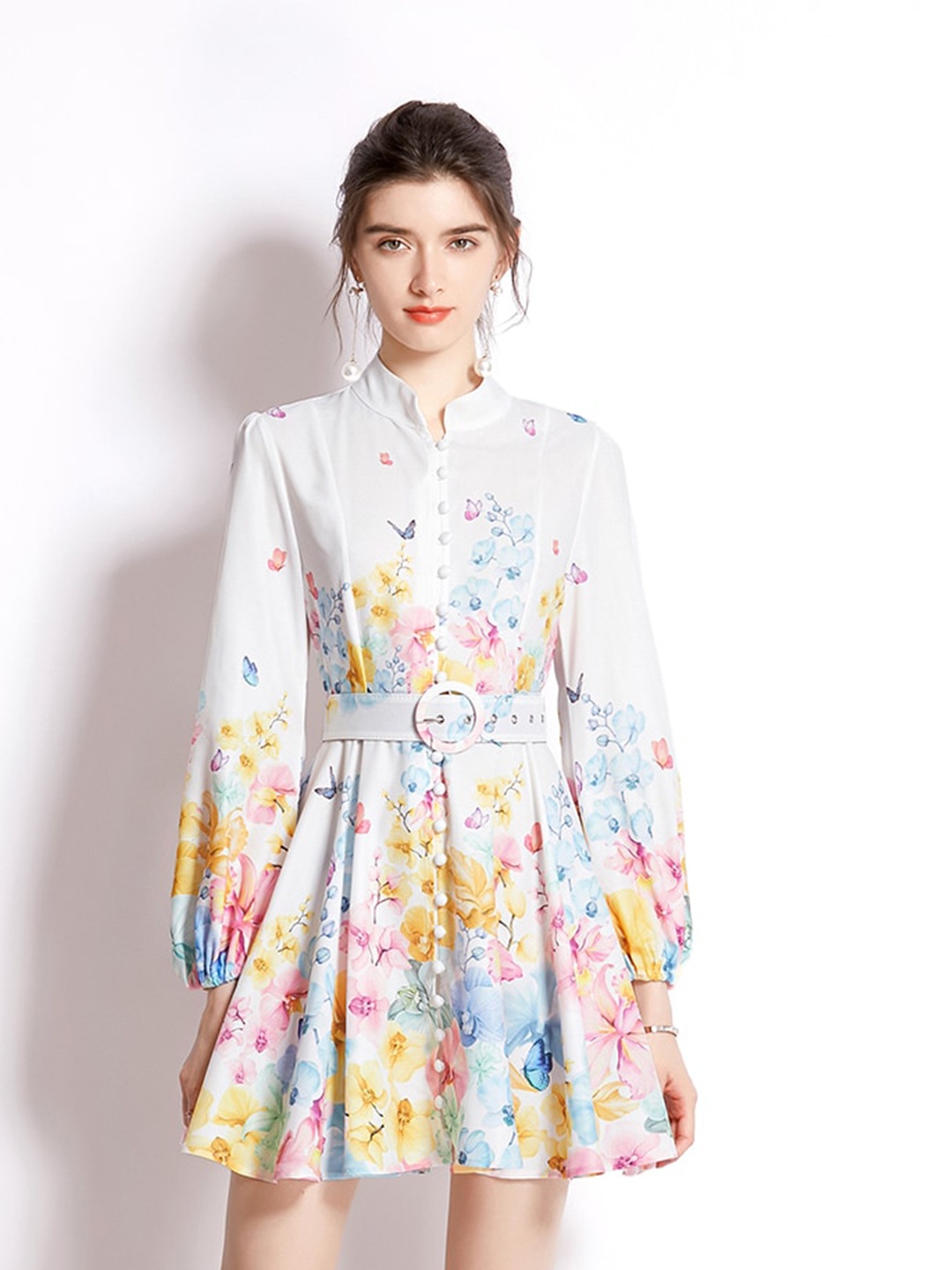 

JC Collection Women White Floral Dress