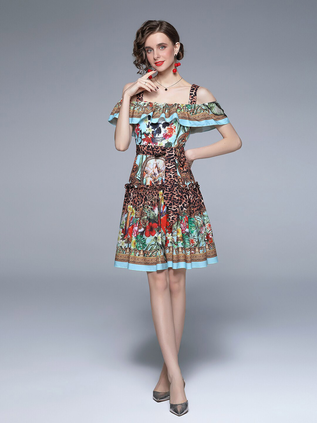 

JC Collection Multicoloured Floral Dress, Multi
