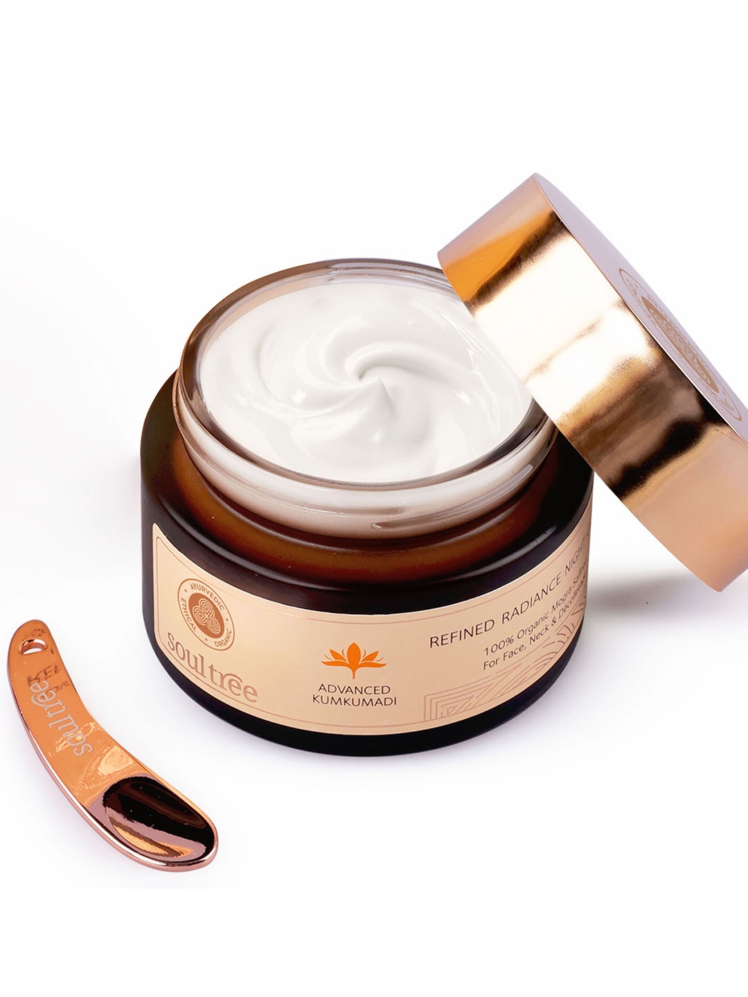 

Soultree Advanced Kumkumadi Mogra Saffron Refined Radiance Night Cream - 50 g, Beige