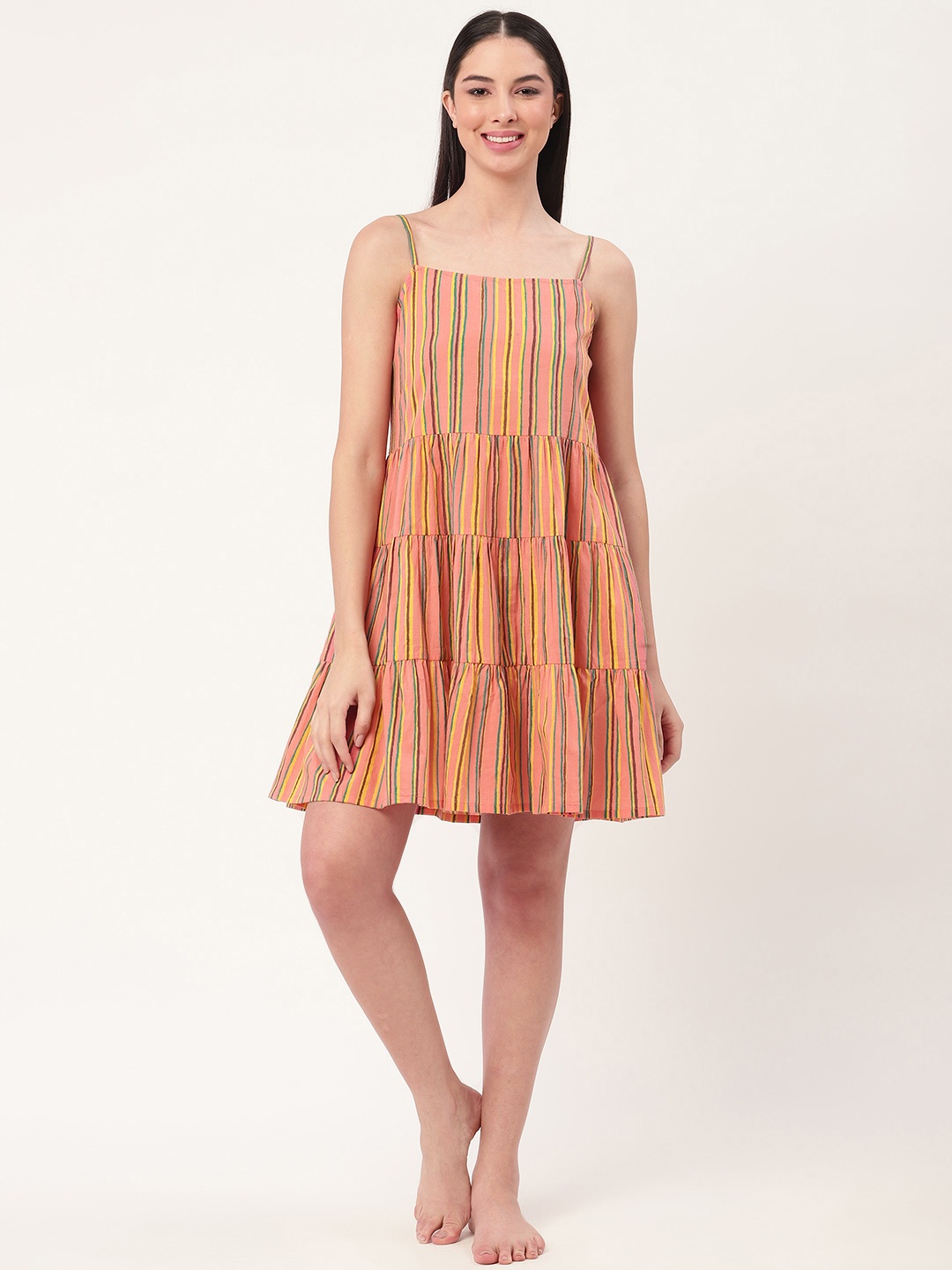 

Katn India Coral Printed Cotton Nightdress