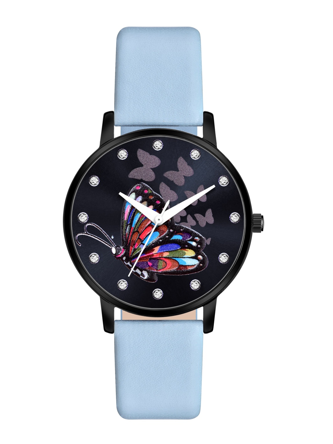 

PERCLUTION ENTERPRISE Women Printed Dial & Blue Straps Analogue Watch PE380