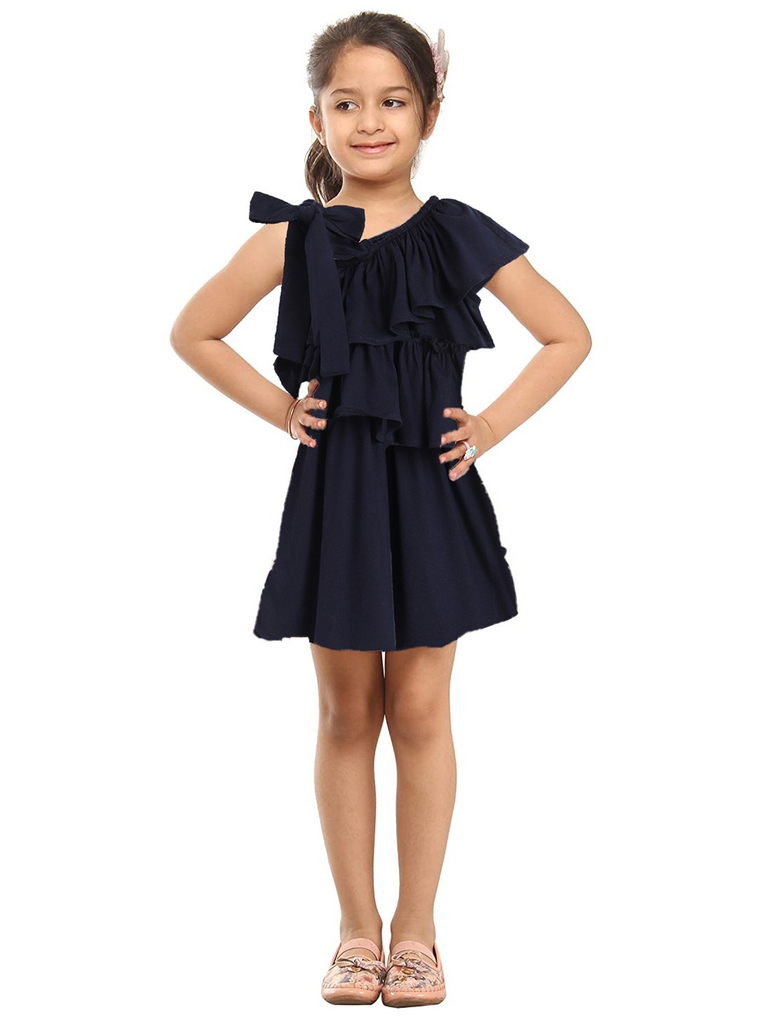 

Kids On Board Navy Blue A-Line Dress