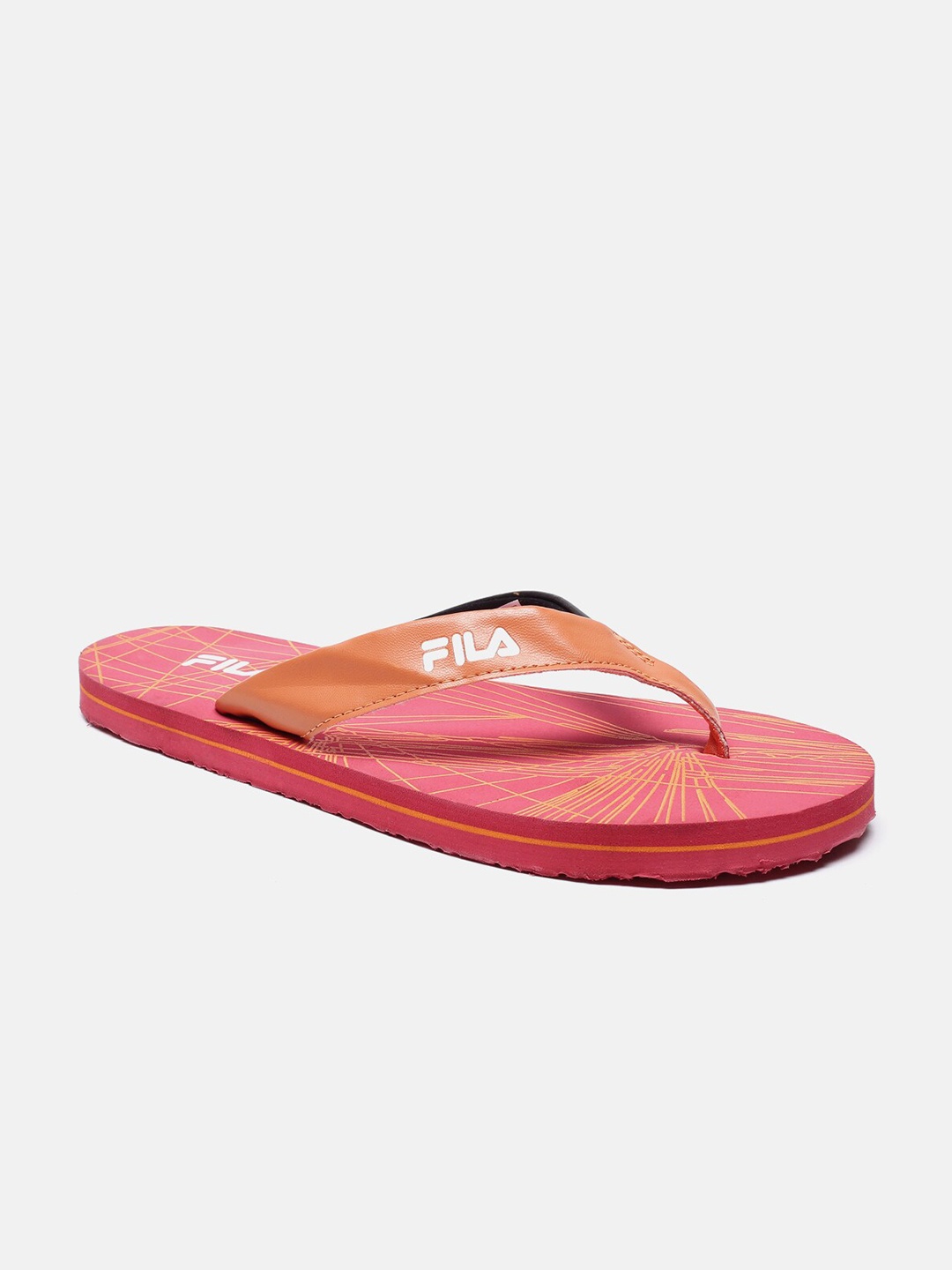 

FILA Men Red Printed Rubber Thong Flip-Flops