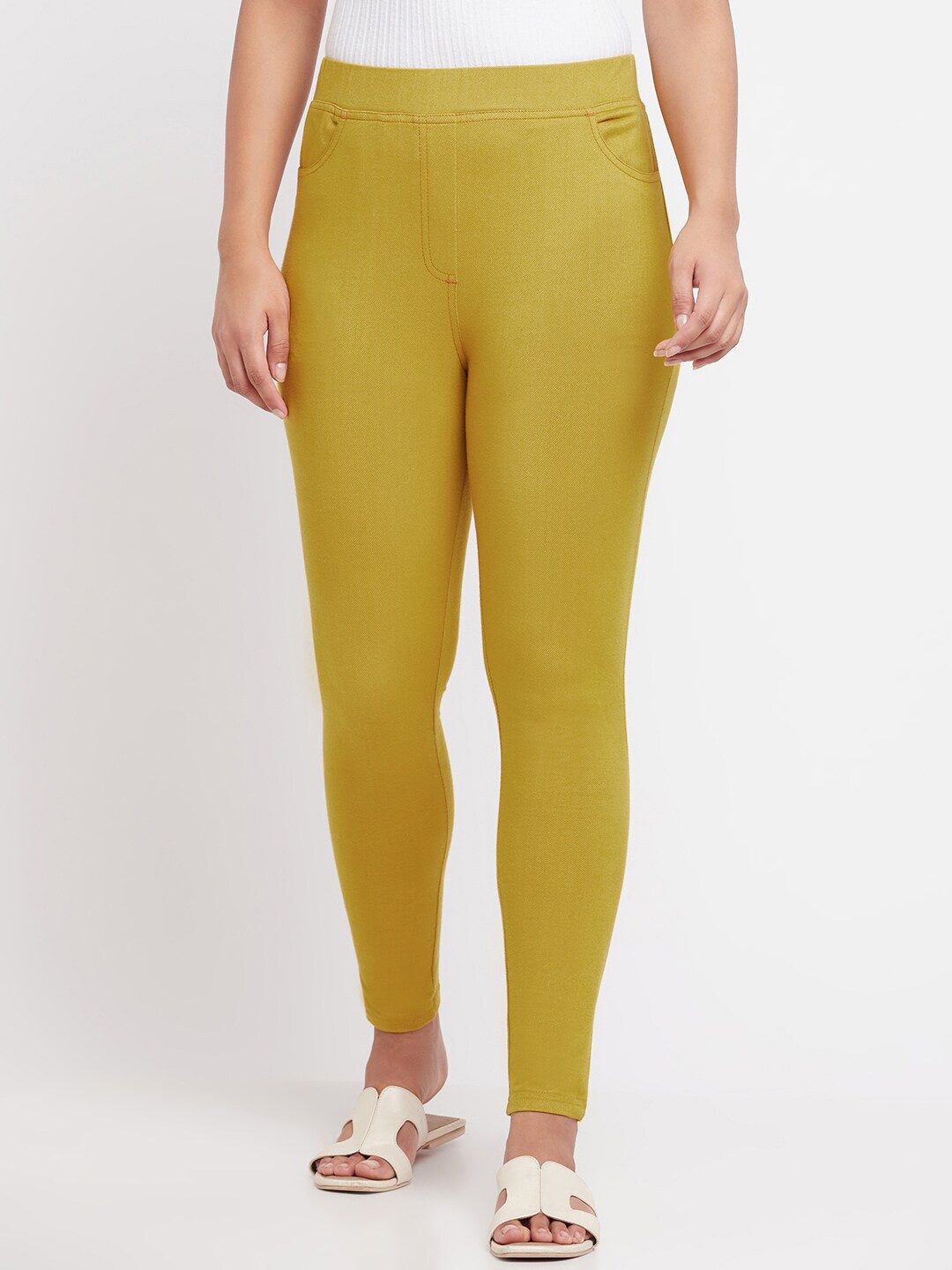 

elleven Women Yellow Jeggings