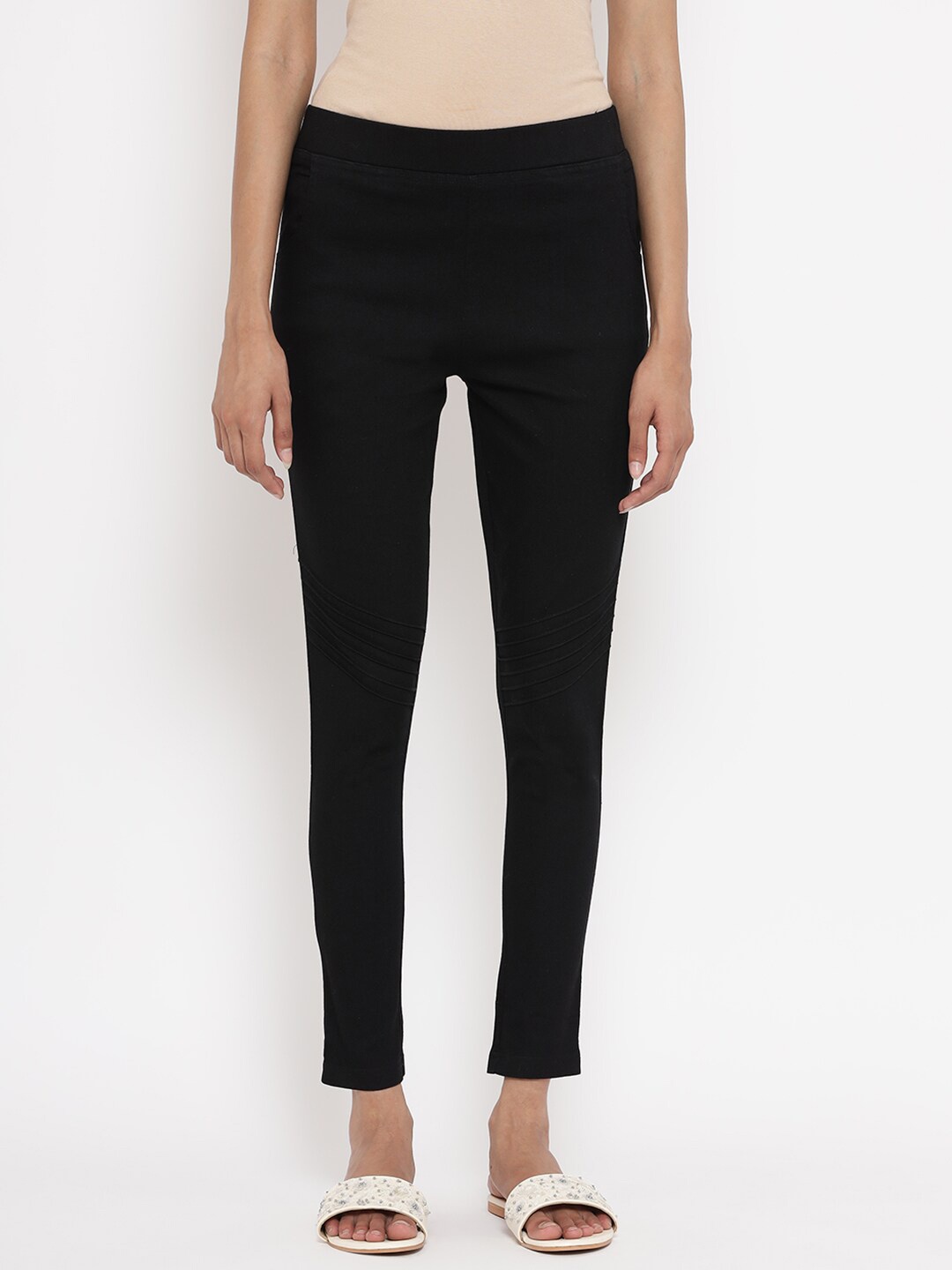 

elleven Women Black Solid Jeggings