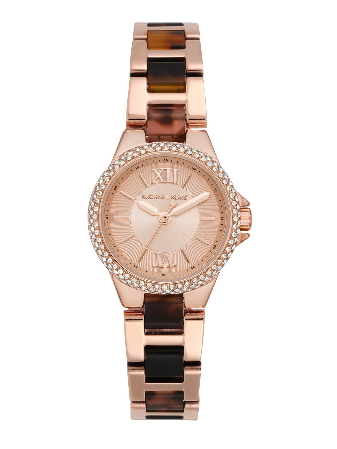 

Michael Kors Women Rose Gold-Toned Dial & Multicoloured Straps Analogue Watch MK6866