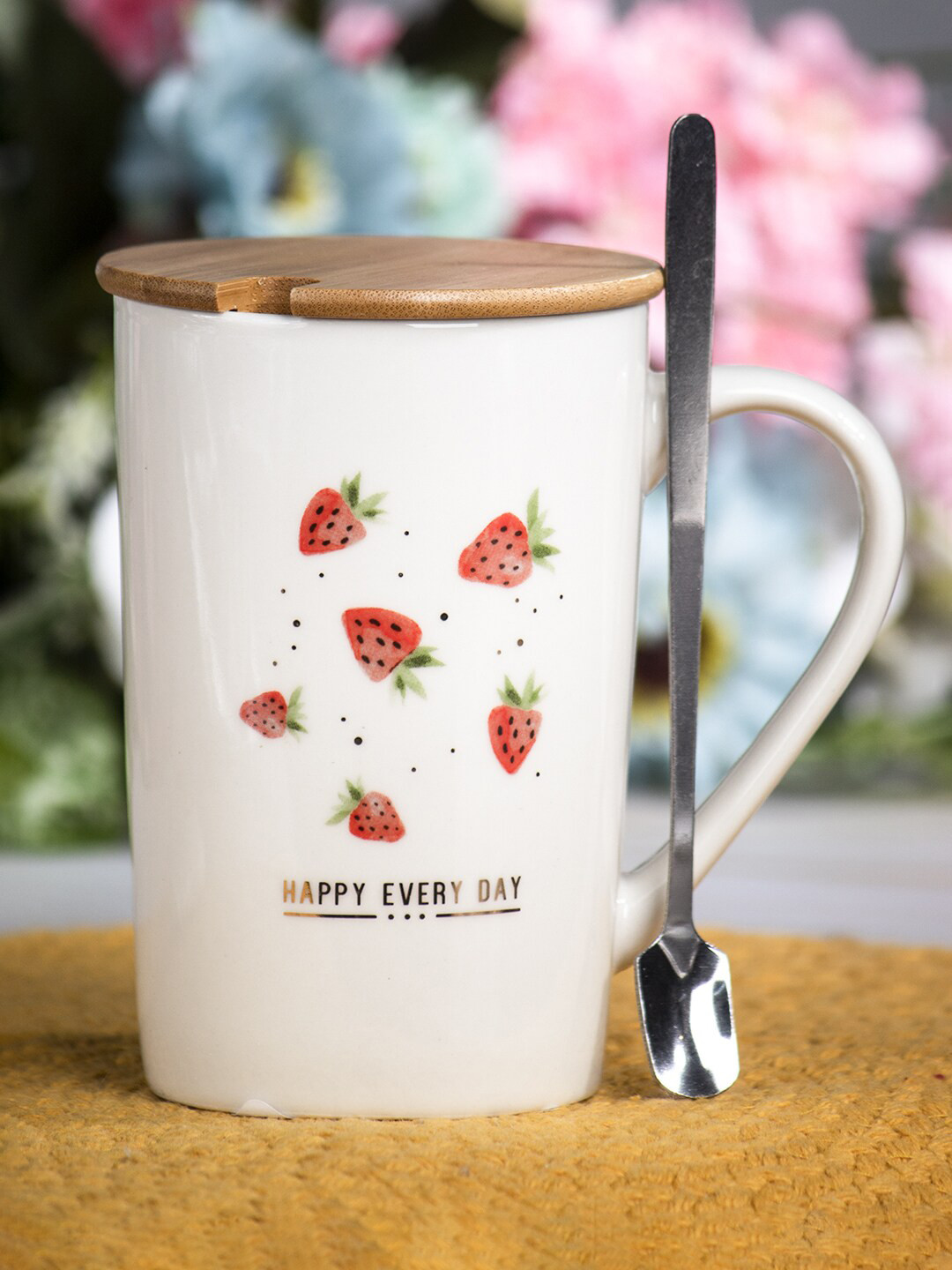 

MARKET99 White & Red Text or Slogans Printed Ceramic Glossy Mugs Set of Cups and Mugs