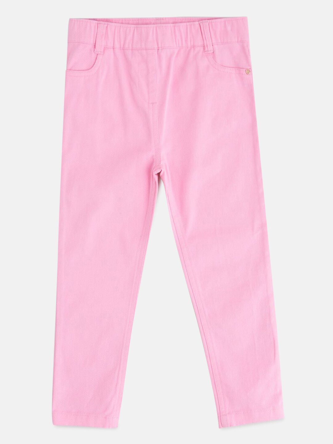 

Angel & Rocket Girls Pink Solid Slim-Fit Jeggings