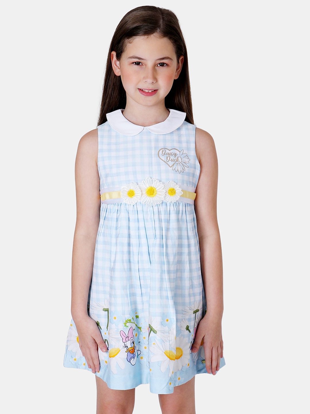 

One Friday Turquoise Blue Floral A-Line Dress