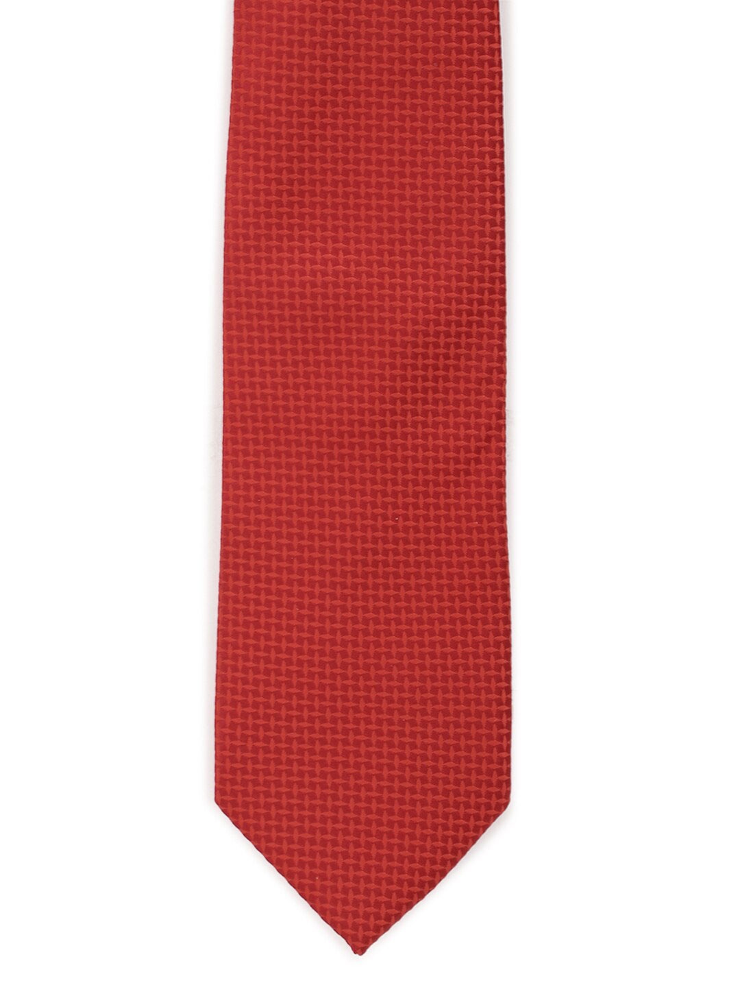 

Peter England Men Red Printed Broad Tie