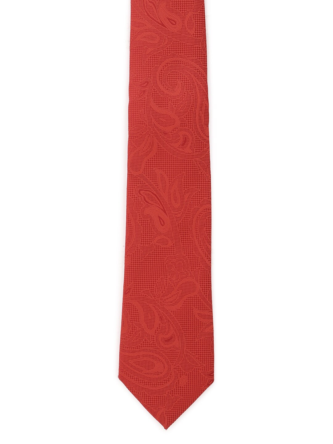 

Peter England Men Red Printed Broad Tie