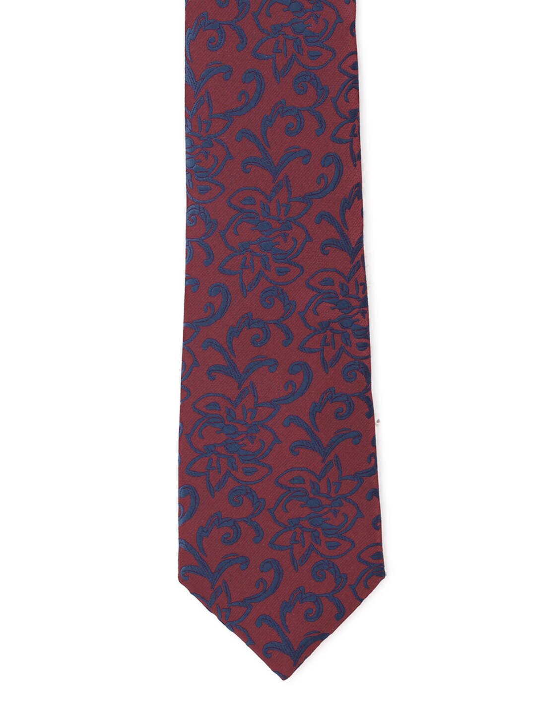 

Van Heusen Men Maroon & Blue Printed Broad Tie