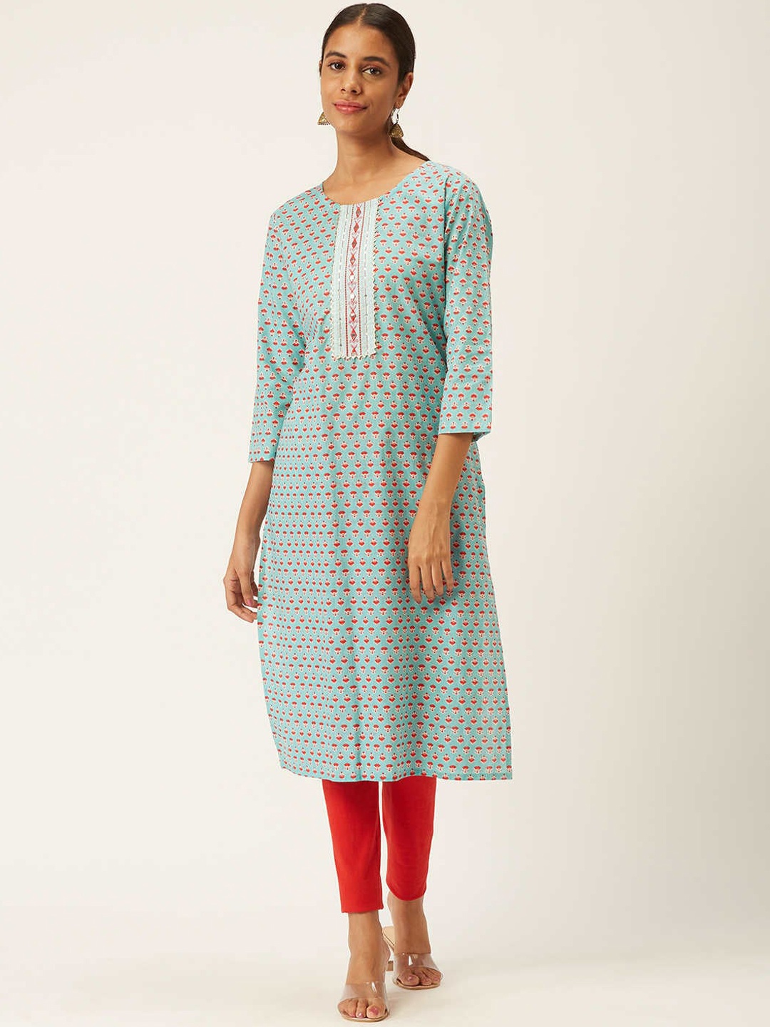 

ZOLA Women Blue Ethnic Motifs Printed Kurta