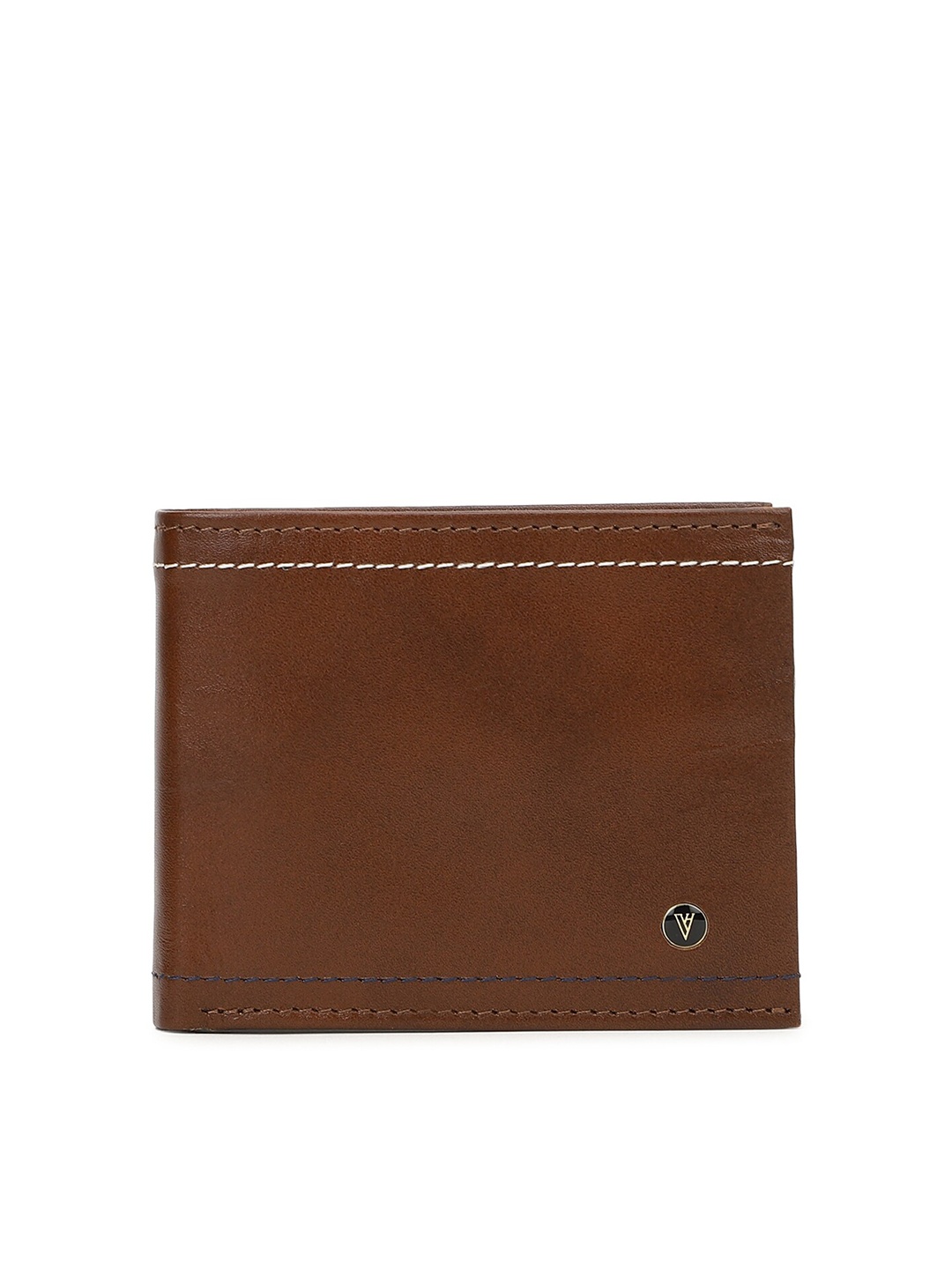 

Van Heusen Men Brown Leather Two Fold Wallet