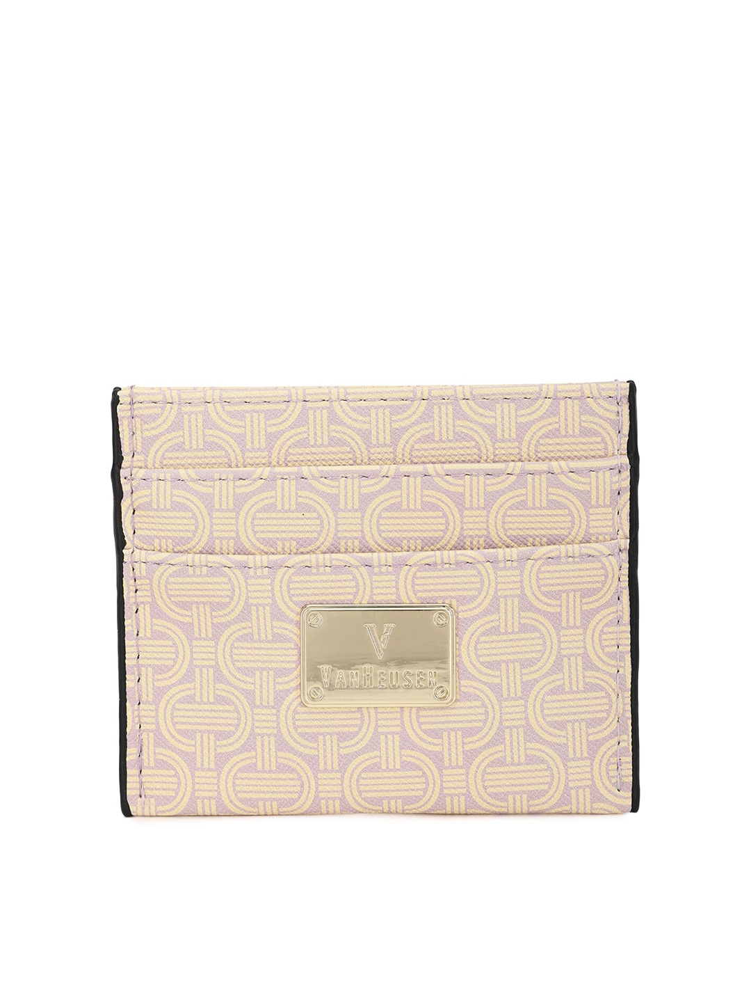 

Van Heusen Woman Women Beige Geometric Printed PU Envelope