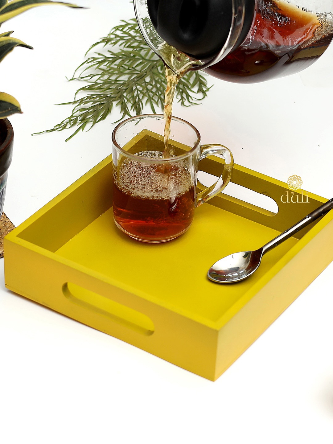 

DULI Yellow Solid Multipourpose Tray