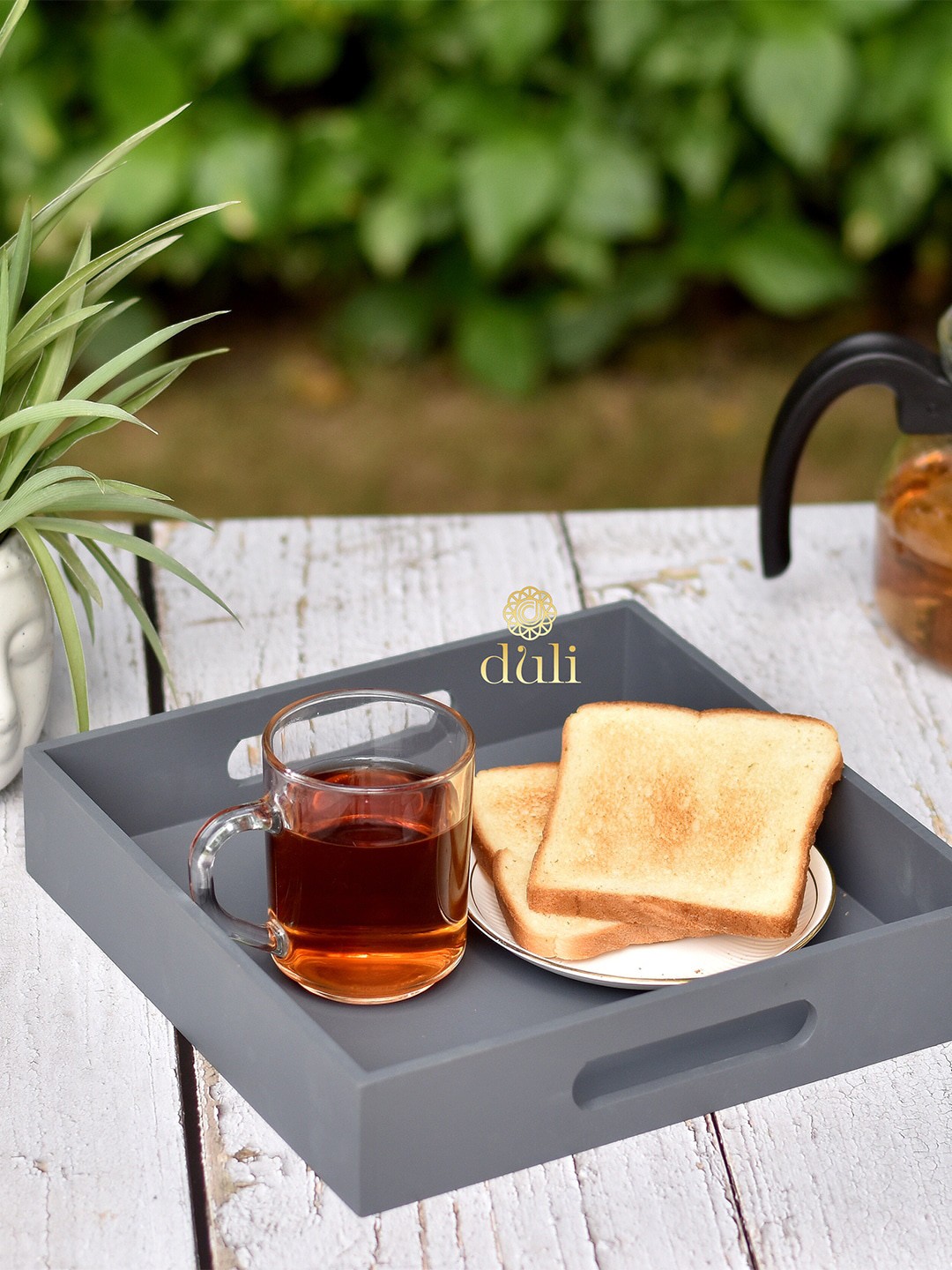 

DULI Grey Solid Multipurpose Tray