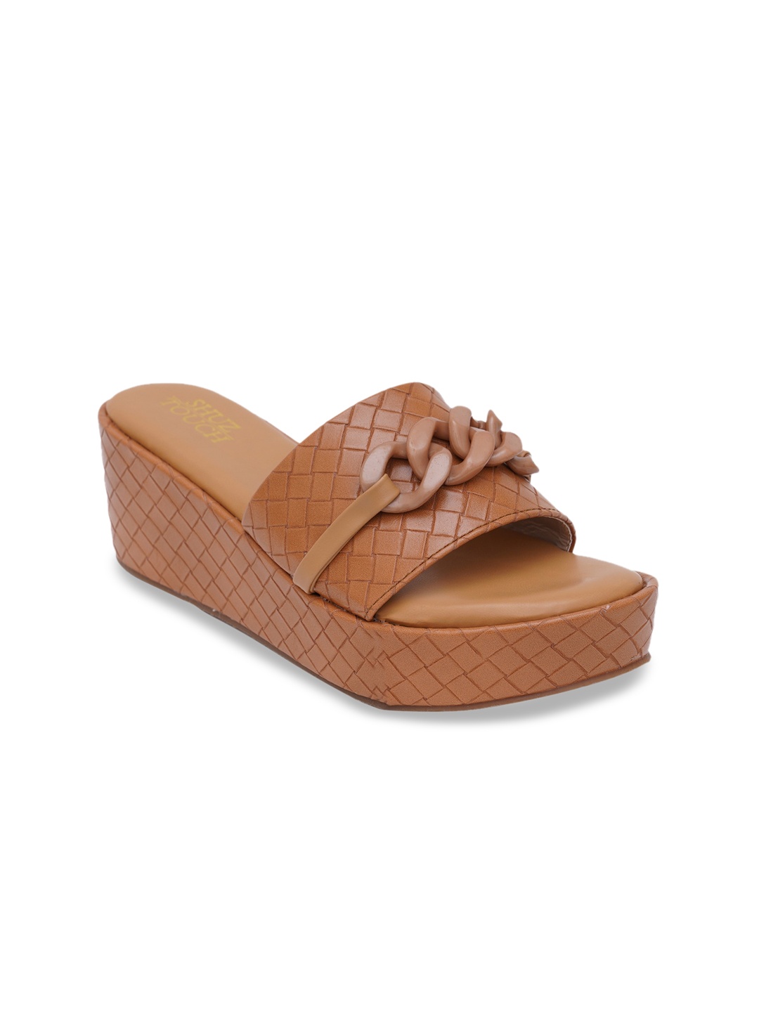 

SHUZ TOUCH Beige Solid Wedges