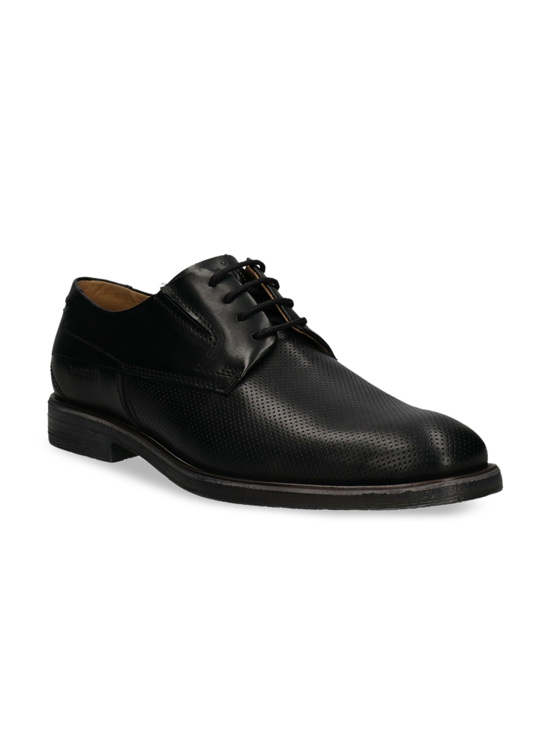 

Bugatti Mattia Exko Men Black Textured Leather Formal Derby Shoes