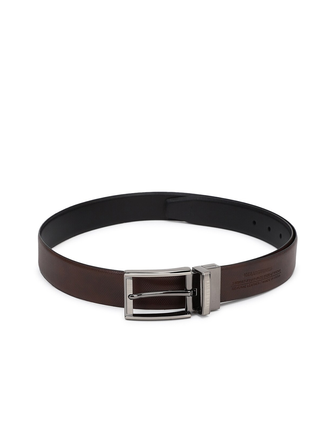 

Van Heusen Men Black Leather Formal Belt