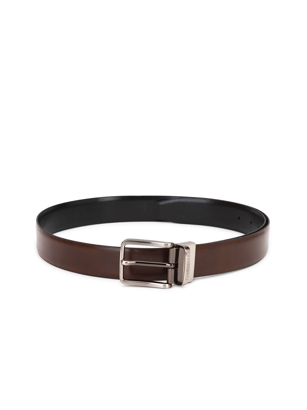 

Van Heusen Men Black Leather Formal Belt