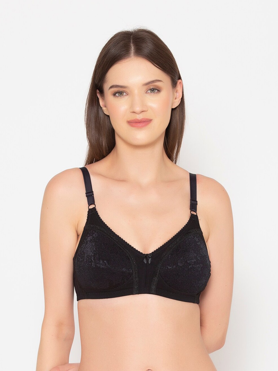 

GROVERSONS Paris Beauty M Frame Non-Padded Super Support Classic Lace Bra, Black