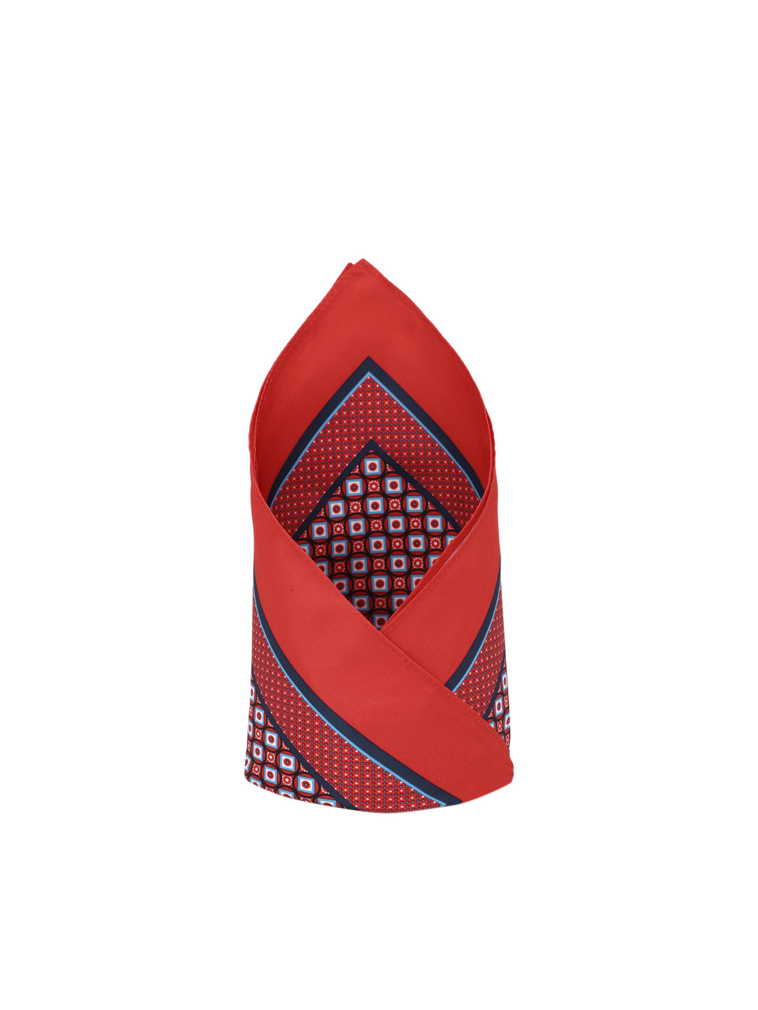 

Van Heusen Men Red & Blue Printed Pocket Square