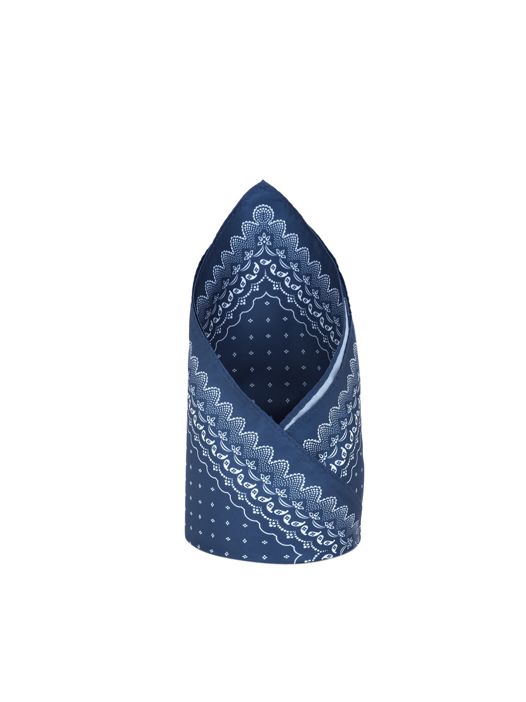 

Van Heusen Men Blue Printed Pocket Square